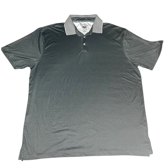 Hickey Freeman Other - Hickey Freeman Golf Mens XXL Polo Shirt Gray Geometric Print HEST861C0001 XXL